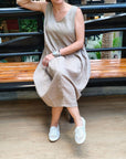 Vestido Whisper Beige