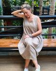 Vestido Whisper Beige