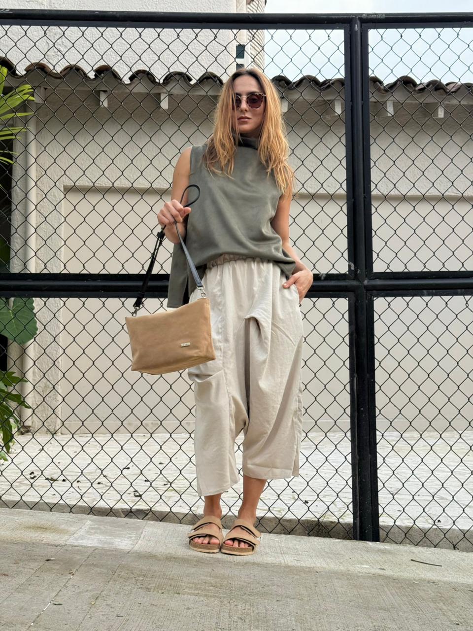 Falda Pantalón Italia Beige