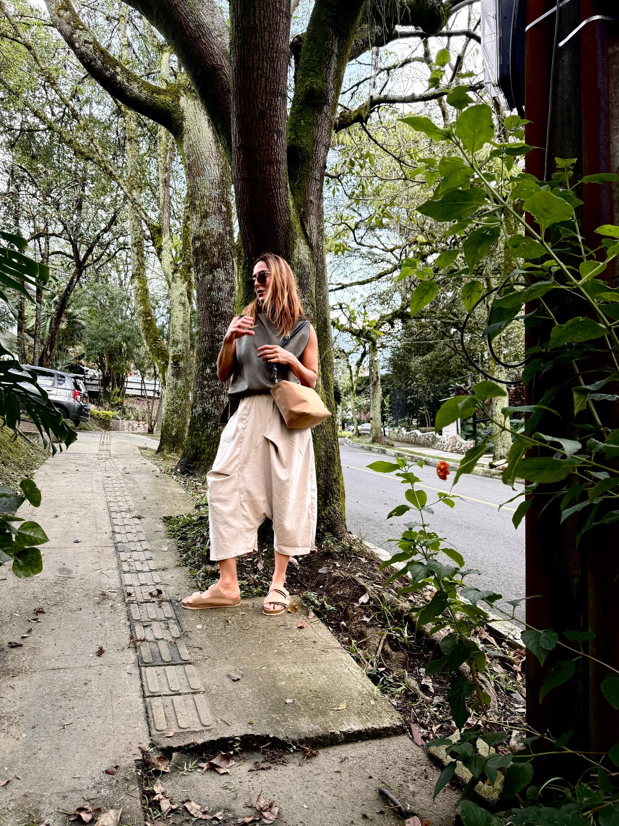 Falda Pantalón Italia Beige